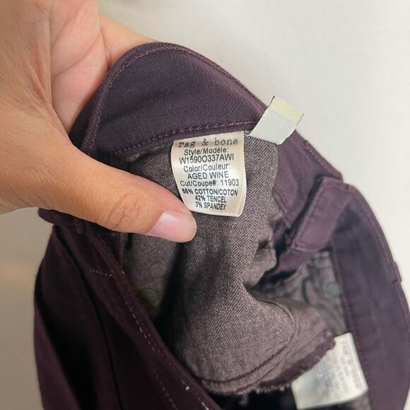 Rag and bone the Dre aged wine jeans‎ - Picture 9 of 9